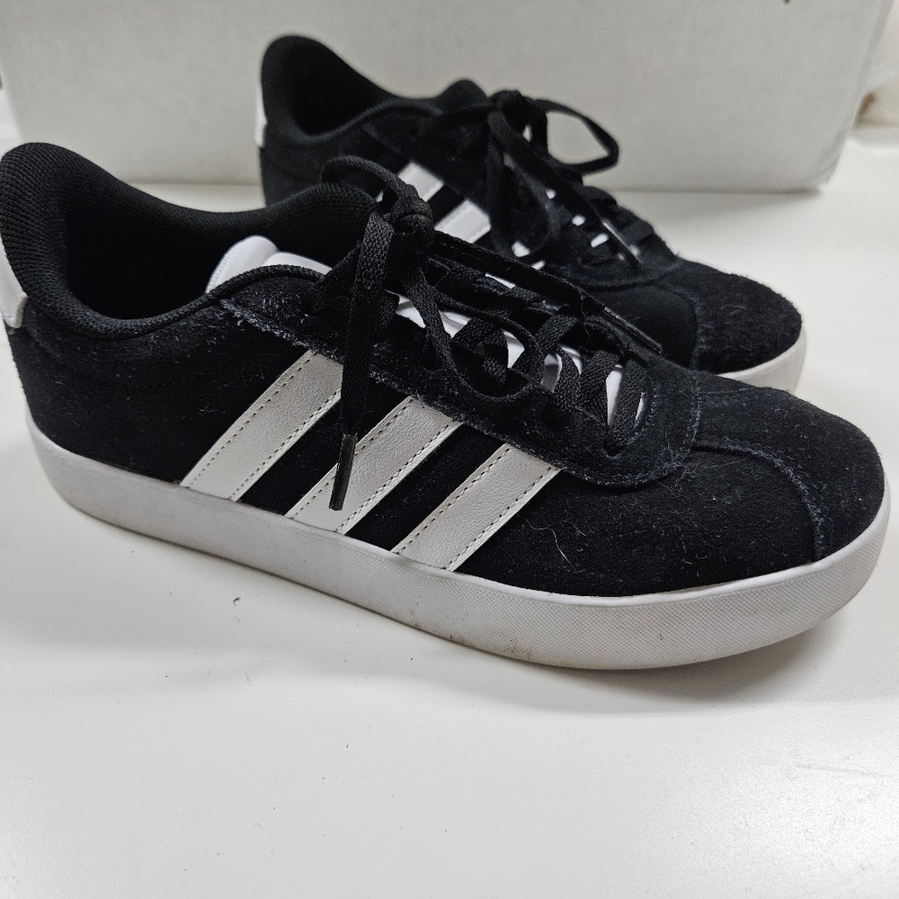 adidas VL Court 3.0 Sneaker Black Size 4 Big Kids - Picture 5 of 7